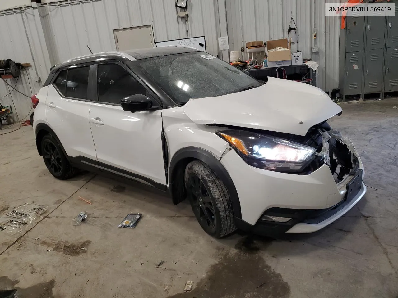 2020 Nissan Kicks Sr VIN: 3N1CP5DV0LL569419 Lot: 74602724