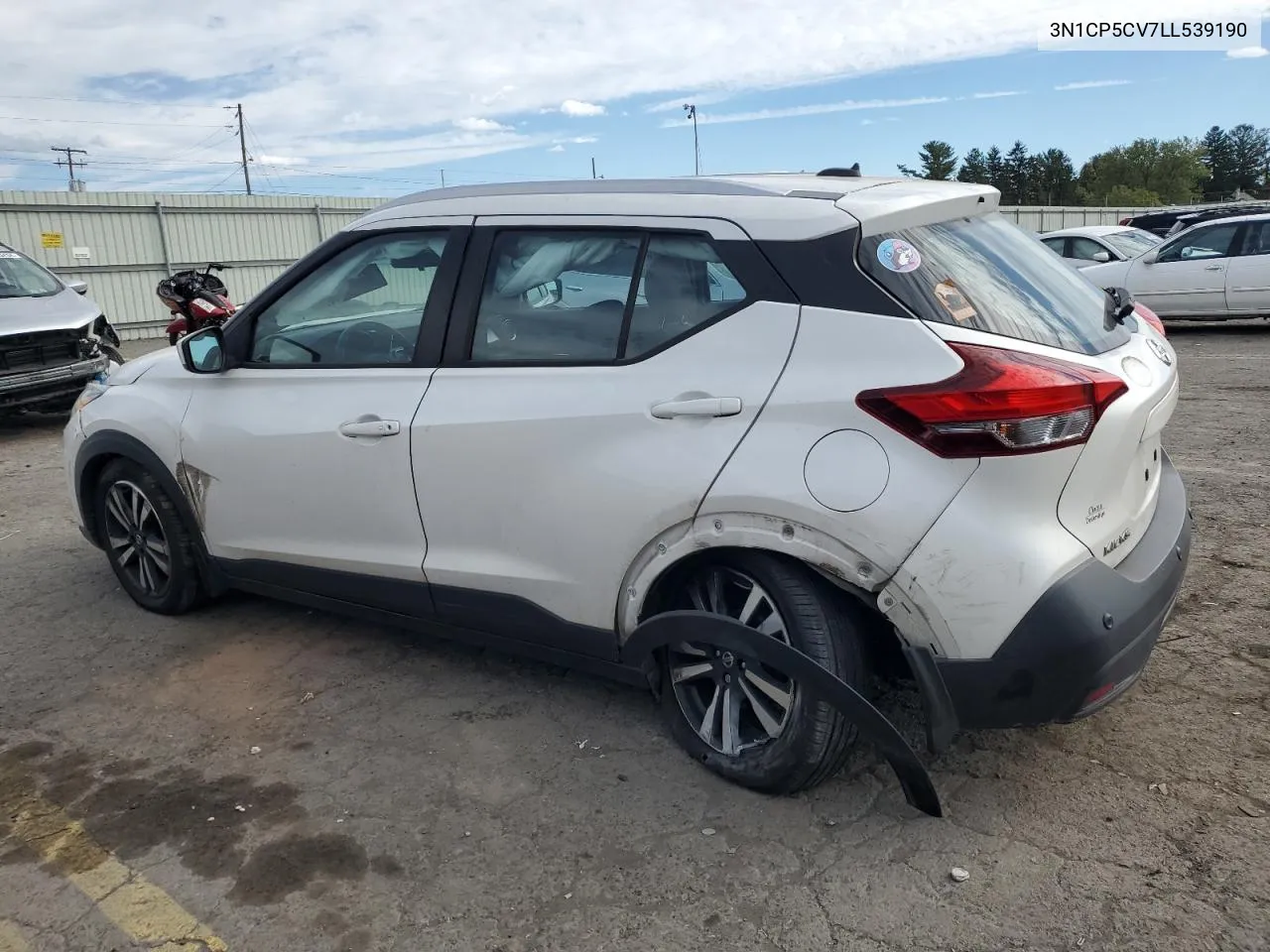 2020 Nissan Kicks Sv VIN: 3N1CP5CV7LL539190 Lot: 75119144