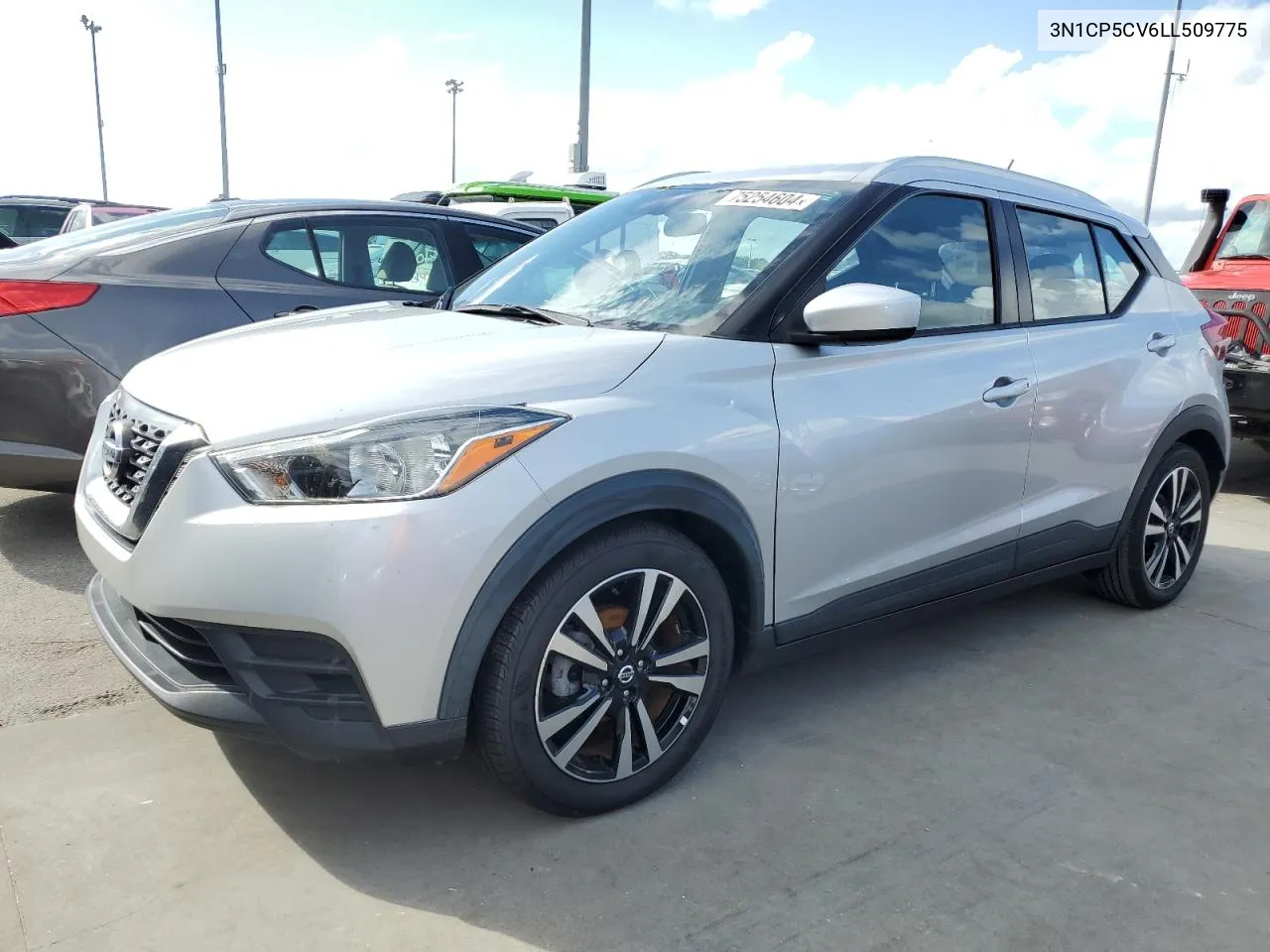 2020 Nissan Kicks Sv VIN: 3N1CP5CV6LL509775 Lot: 75254604