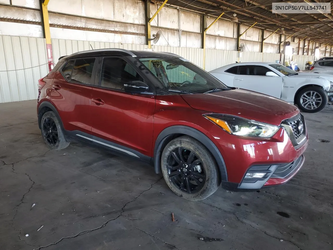 2020 Nissan Kicks Sr VIN: 3N1CP5DV7LL543741 Lot: 75333424