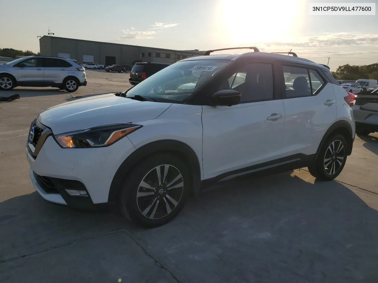 2020 Nissan Kicks Sr VIN: 3N1CP5DV9LL477600 Lot: 75869414