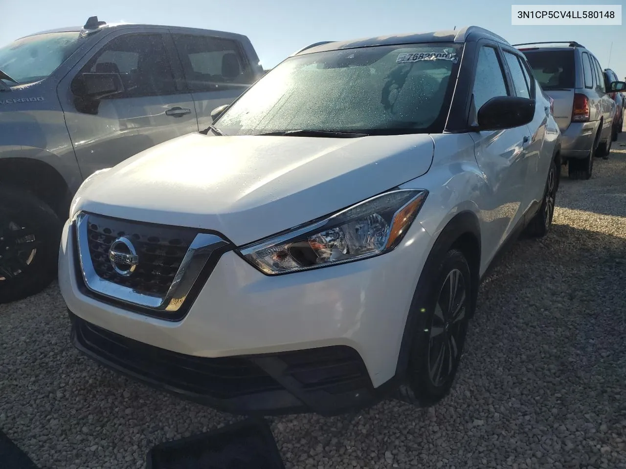 2020 Nissan Kicks Sv VIN: 3N1CP5CV4LL580148 Lot: 76829004