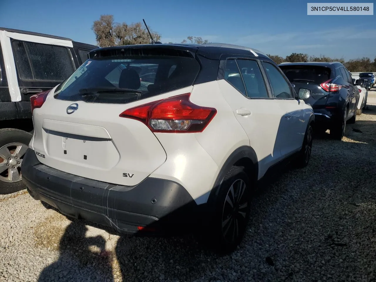 2020 Nissan Kicks Sv VIN: 3N1CP5CV4LL580148 Lot: 76829004