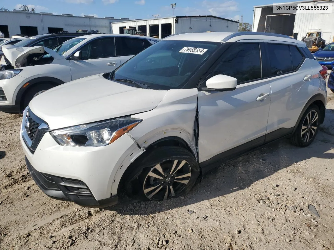 2020 Nissan Kicks Sv VIN: 3N1CP5CV3LL555323 Lot: 76965524