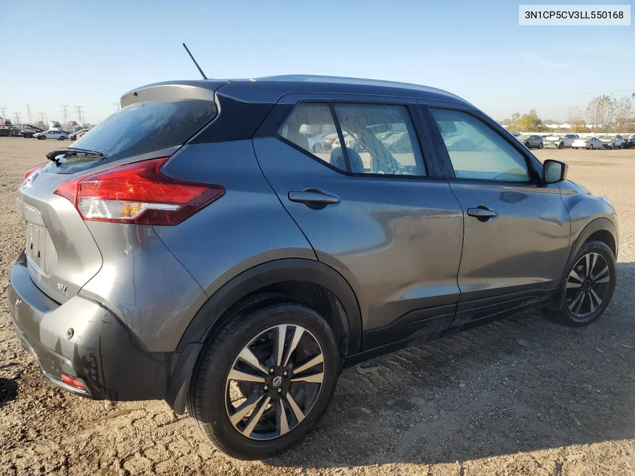 2020 Nissan Kicks Sv VIN: 3N1CP5CV3LL550168 Lot: 77074864