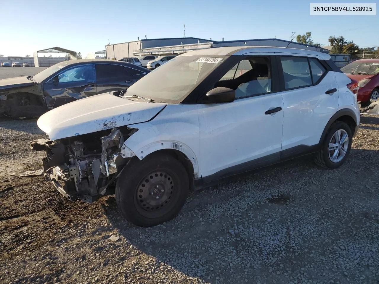 2020 Nissan Kicks S VIN: 3N1CP5BV4LL528925 Lot: 77184194