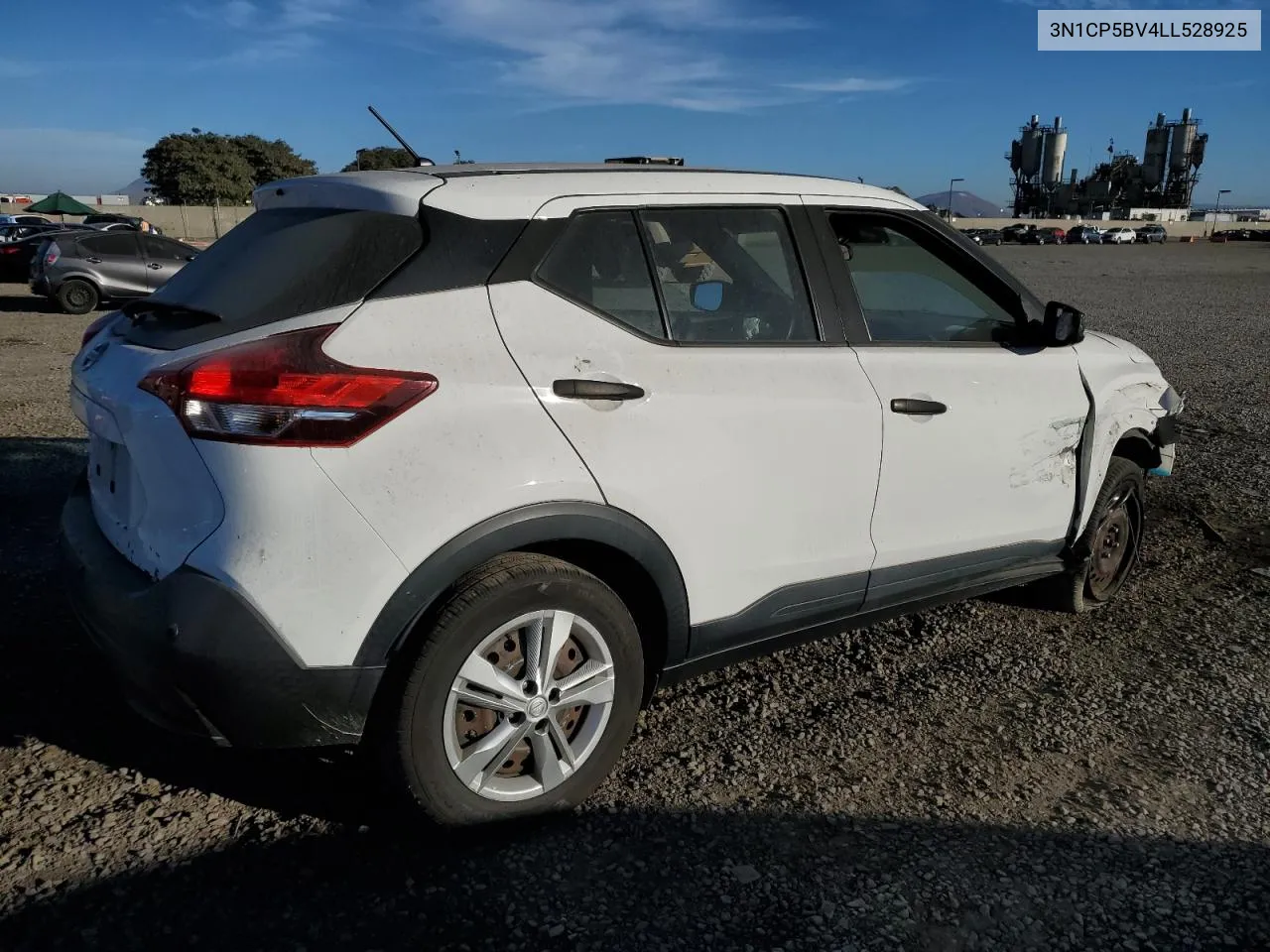 2020 Nissan Kicks S VIN: 3N1CP5BV4LL528925 Lot: 77184194