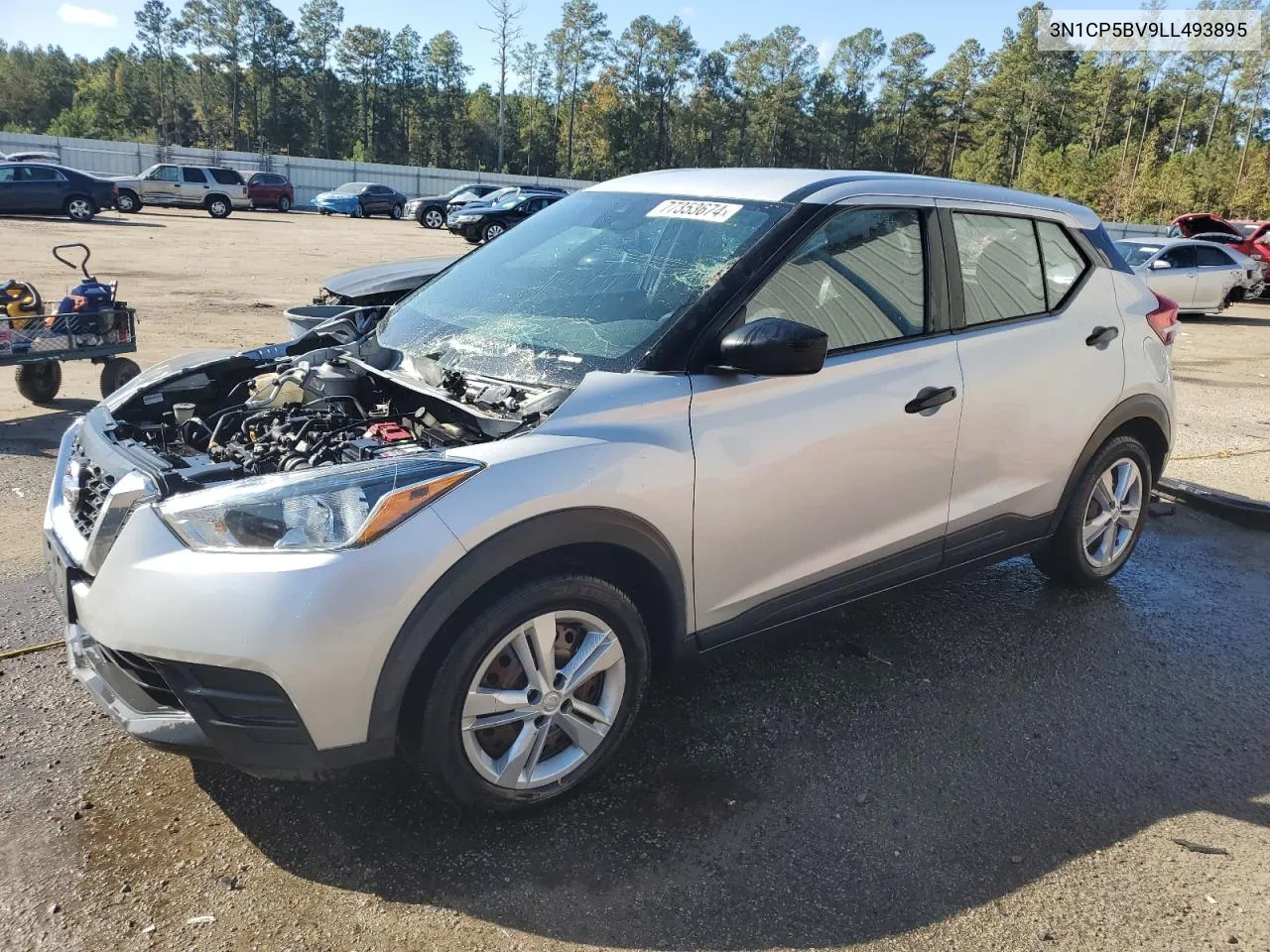 2020 Nissan Kicks S VIN: 3N1CP5BV9LL493895 Lot: 77353674