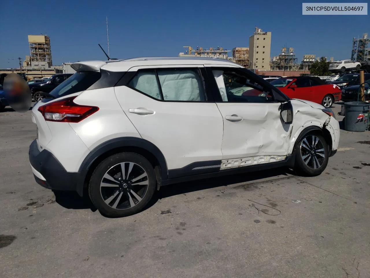 2020 Nissan Kicks Sr VIN: 3N1CP5DV0LL504697 Lot: 77550414