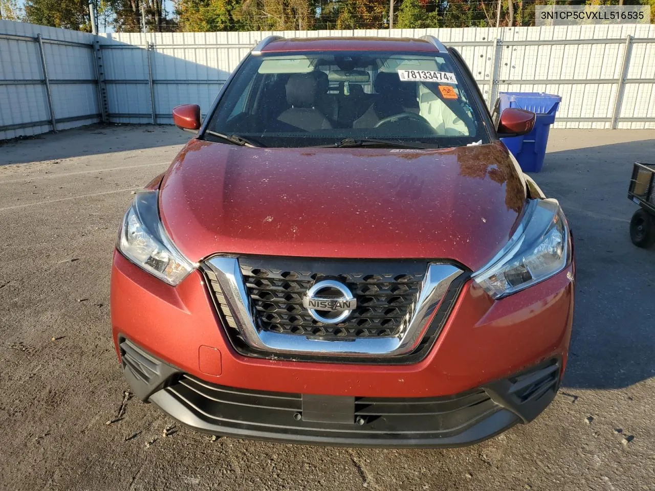 2020 Nissan Kicks Sv VIN: 3N1CP5CVXLL516535 Lot: 78133474