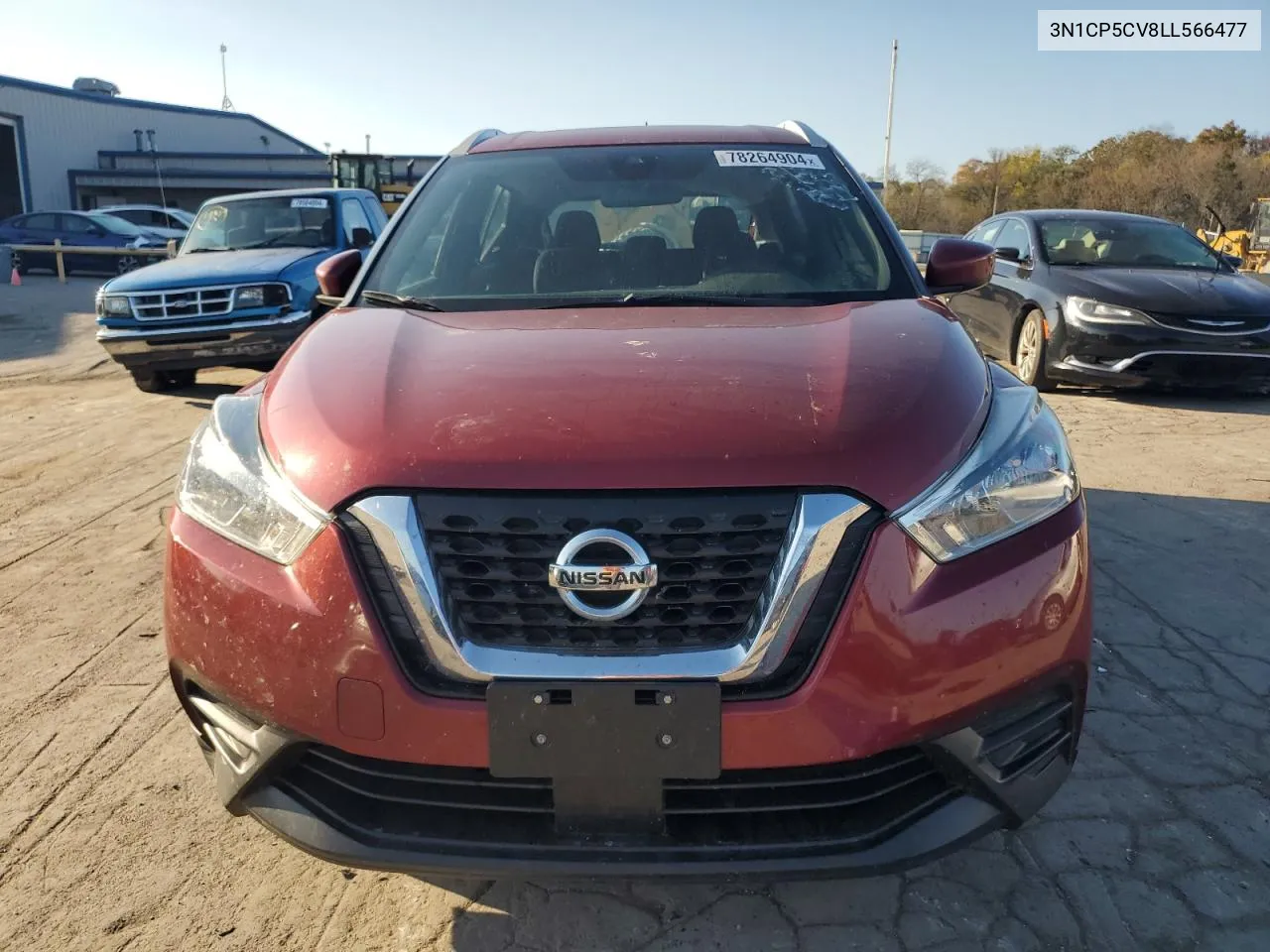 2020 Nissan Kicks Sv VIN: 3N1CP5CV8LL566477 Lot: 78264904