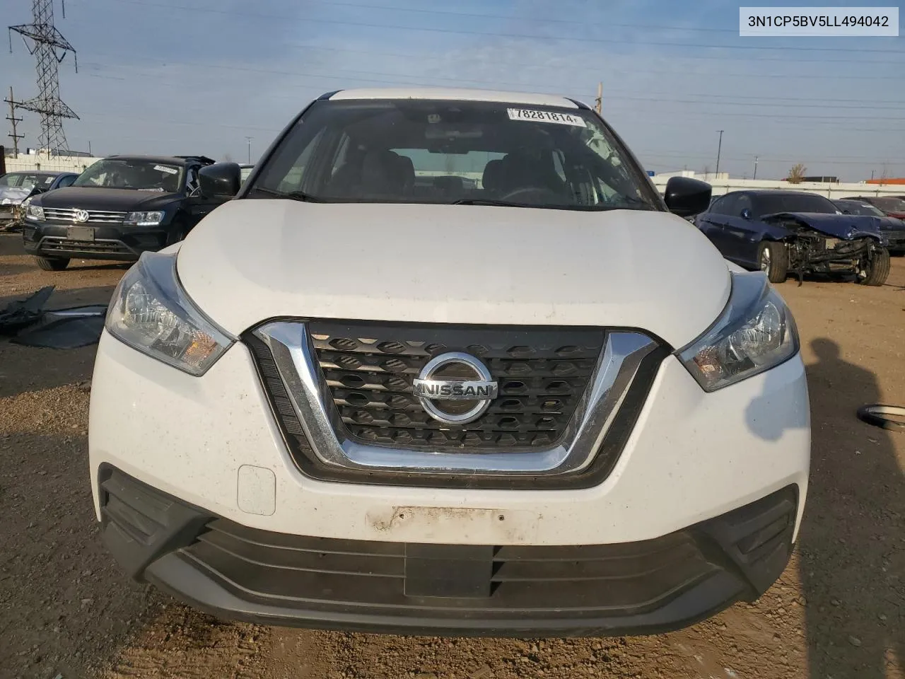 2020 Nissan Kicks S VIN: 3N1CP5BV5LL494042 Lot: 78281814