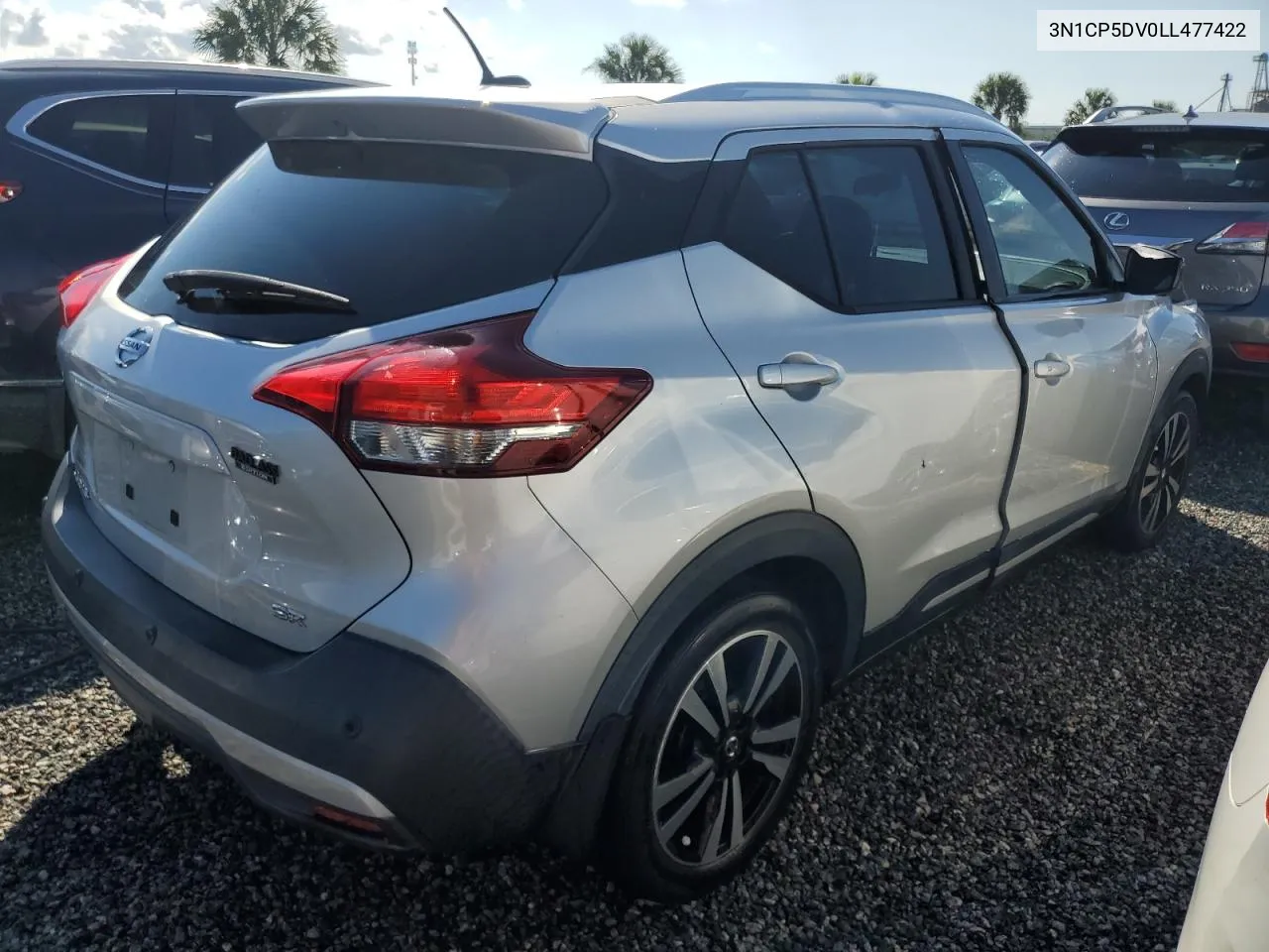 2020 Nissan Kicks Sr VIN: 3N1CP5DV0LL477422 Lot: 78333204