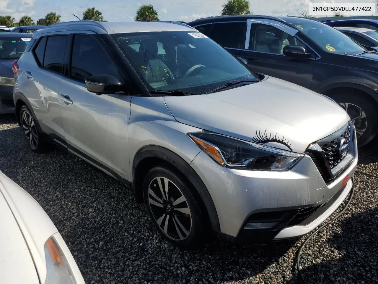 2020 Nissan Kicks Sr VIN: 3N1CP5DV0LL477422 Lot: 78333204