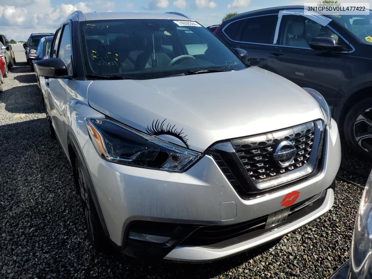 2020 Nissan Kicks Sr VIN: 3N1CP5DV0LL477422 Lot: 78333204