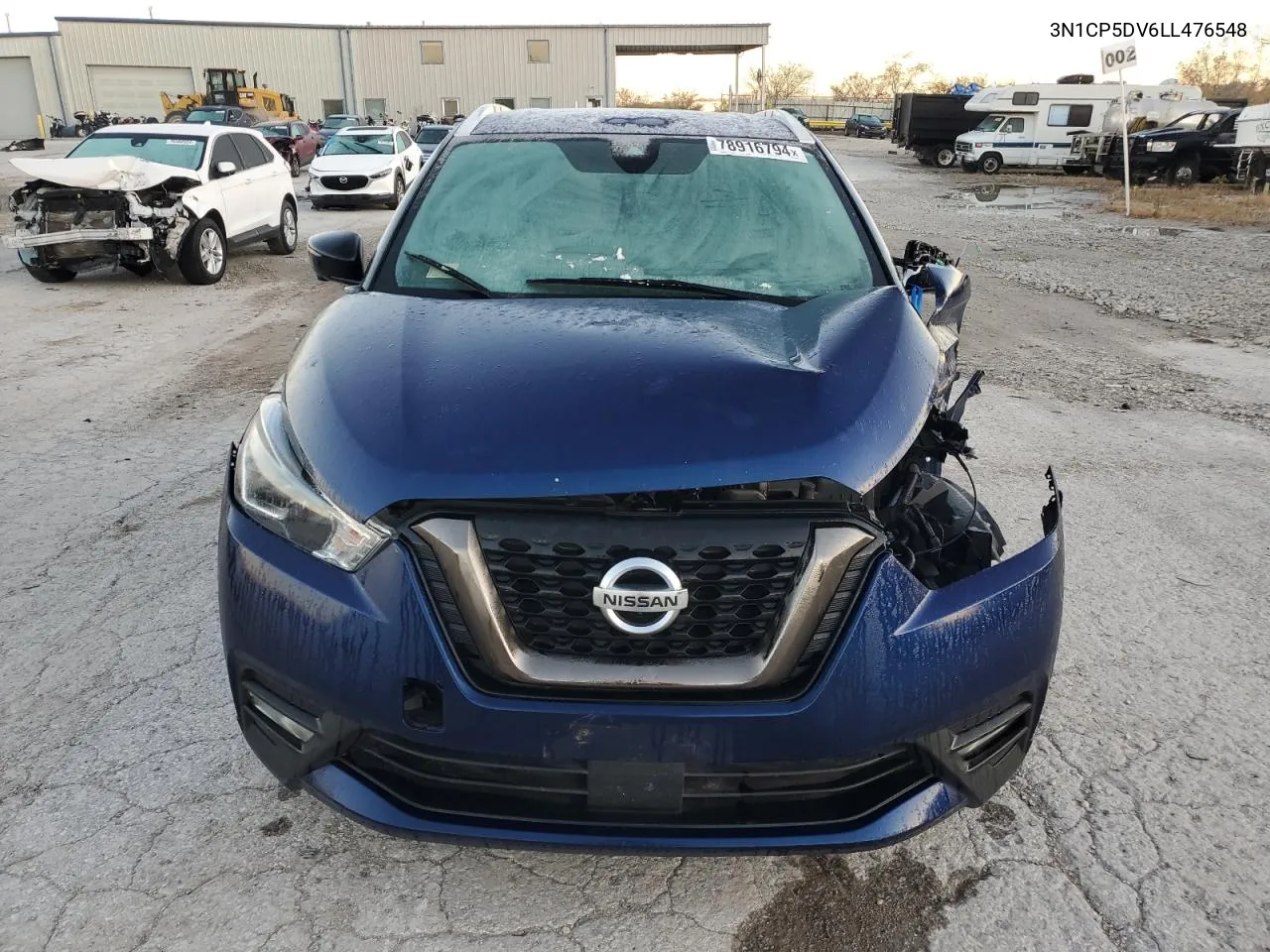 2020 Nissan Kicks Sr VIN: 3N1CP5DV6LL476548 Lot: 78916794