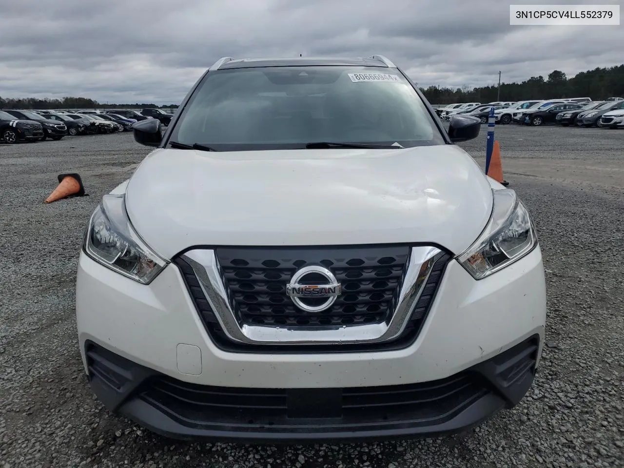 2020 Nissan Kicks Sv VIN: 3N1CP5CV4LL552379 Lot: 80666944