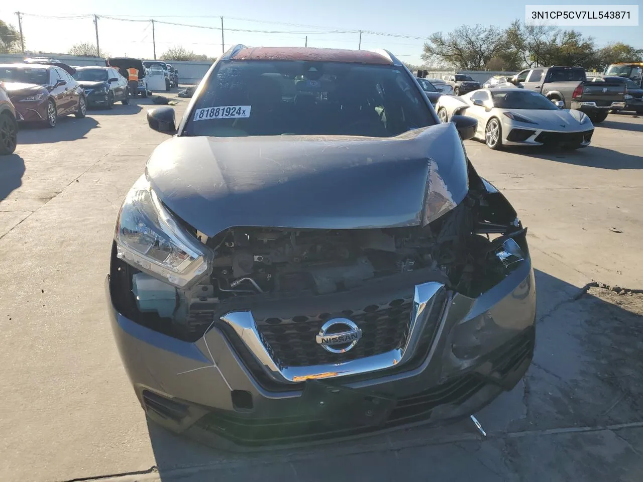 2020 Nissan Kicks Sv VIN: 3N1CP5CV7LL543871 Lot: 81881924