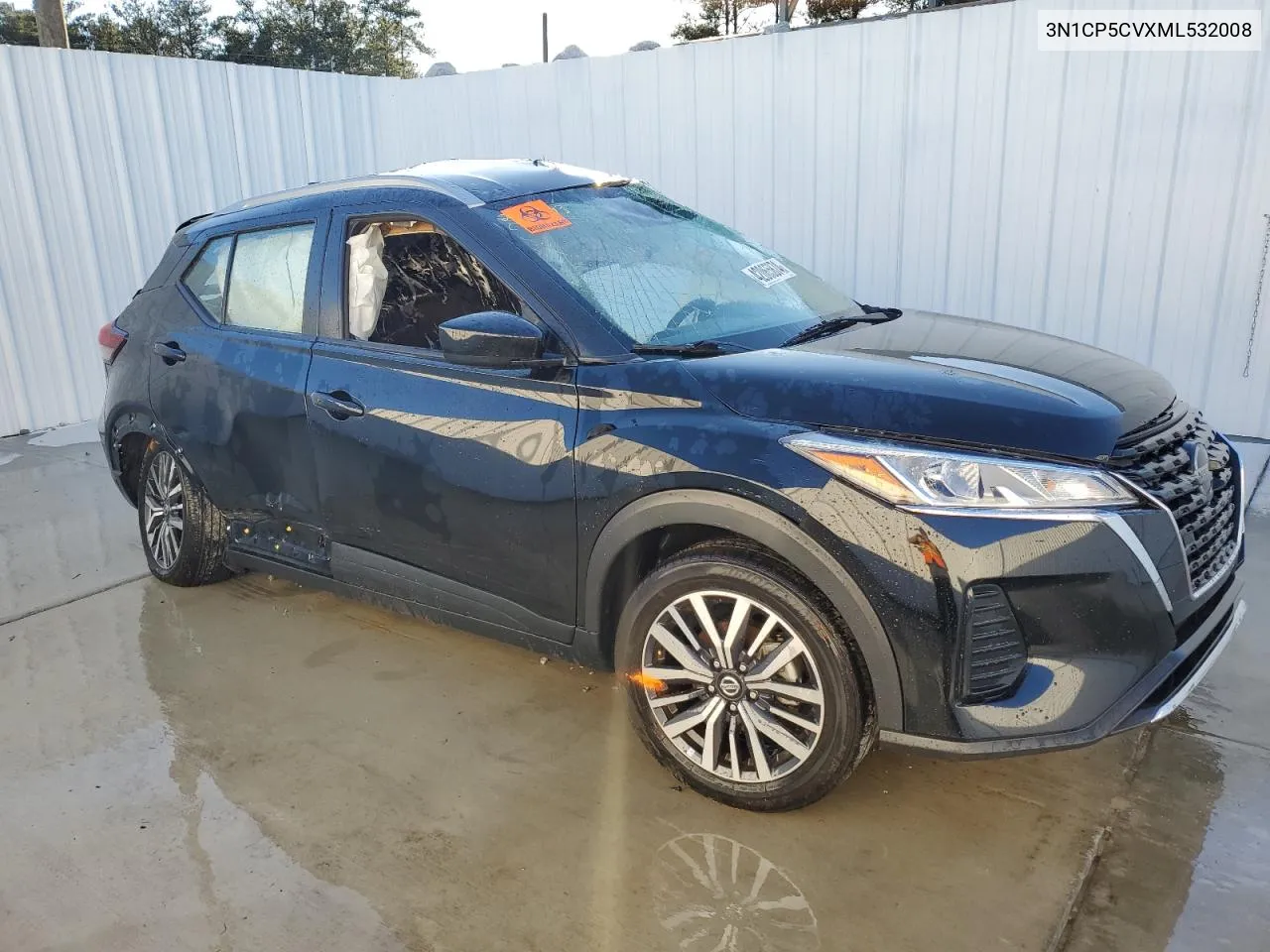 2021 Nissan Kicks Sv VIN: 3N1CP5CVXML532008 Lot: 42065874