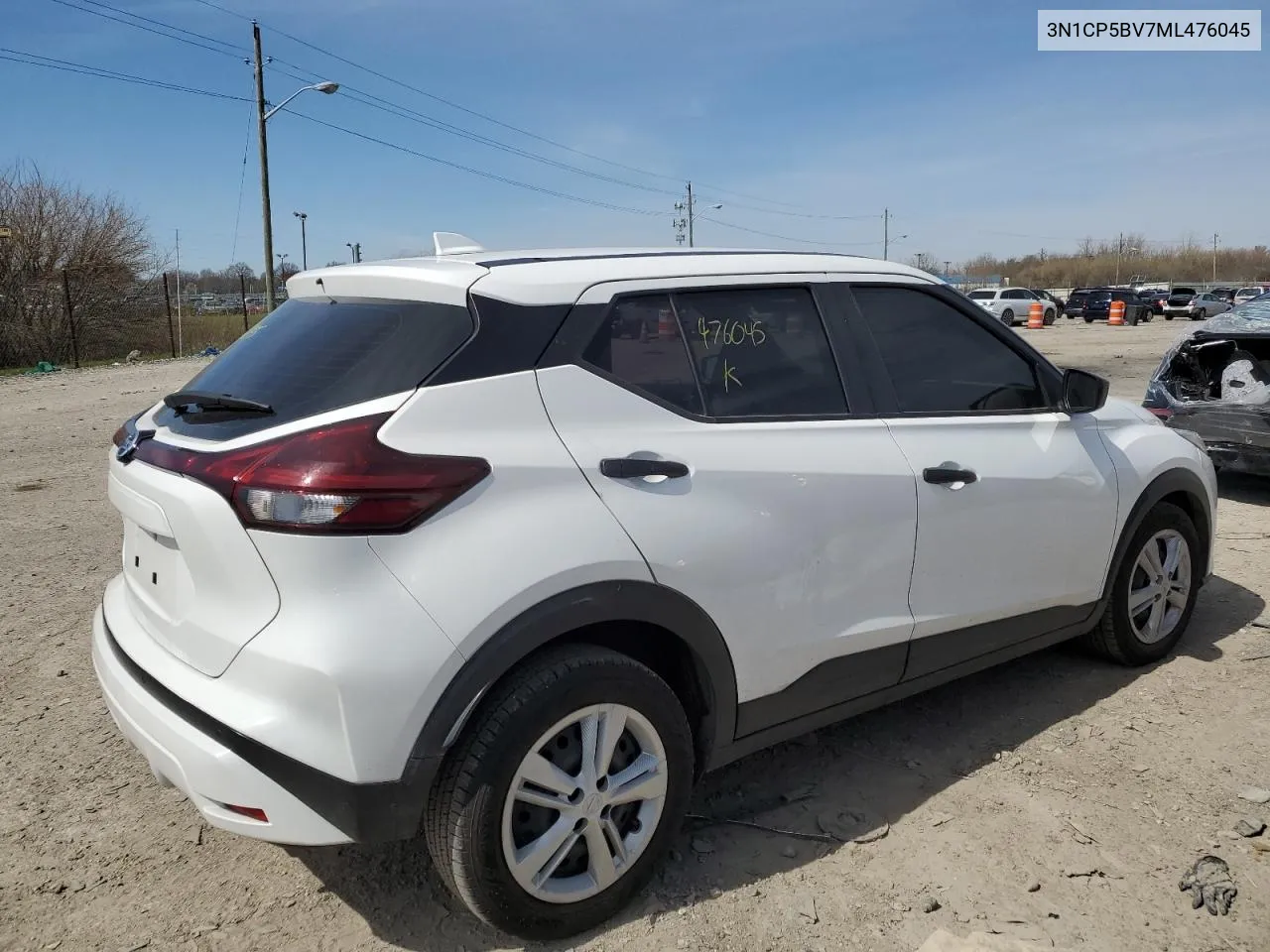 2021 Nissan Kicks S VIN: 3N1CP5BV7ML476045 Lot: 47618934