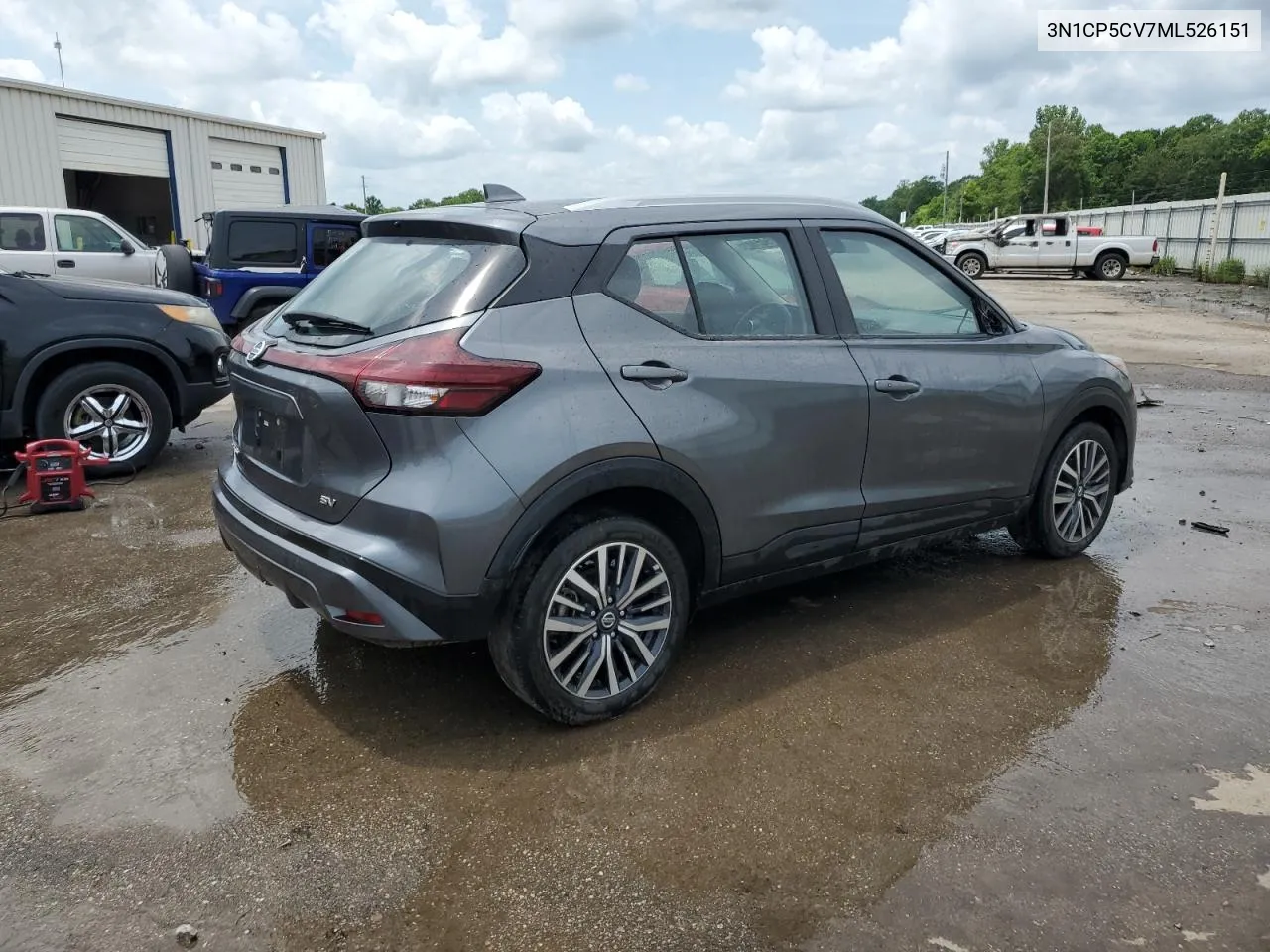 2021 Nissan Kicks Sv VIN: 3N1CP5CV7ML526151 Lot: 53625074