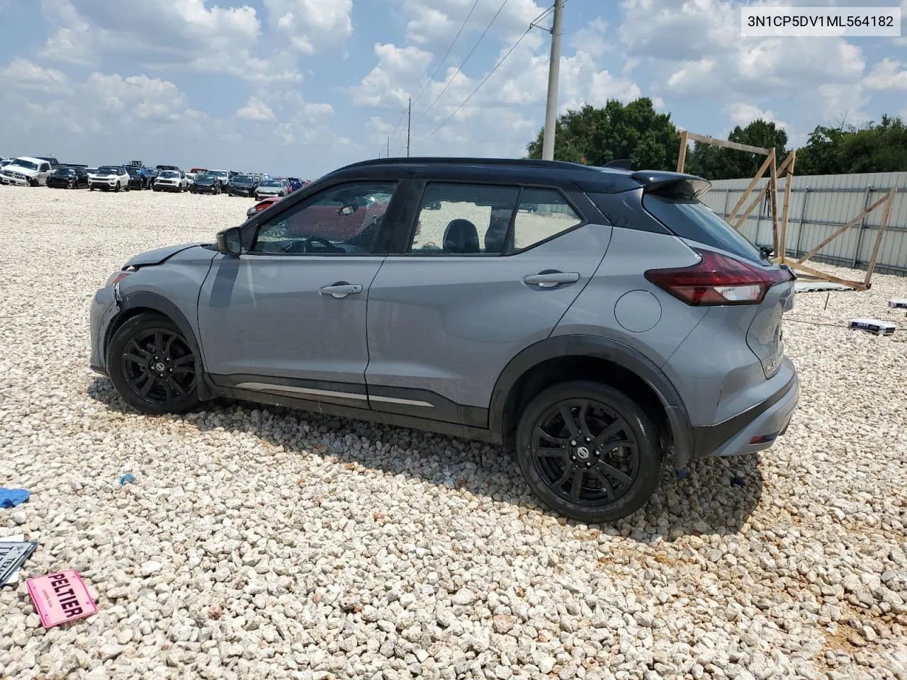 2021 Nissan Kicks Sr VIN: 3N1CP5DV1ML564182 Lot: 64090384