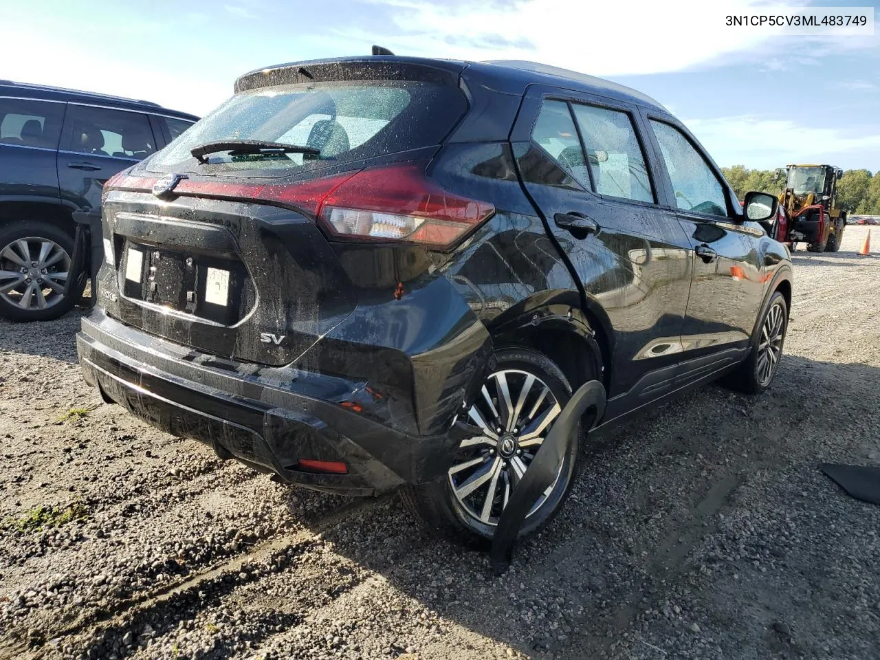 3N1CP5CV3ML483749 2021 Nissan Kicks Sv