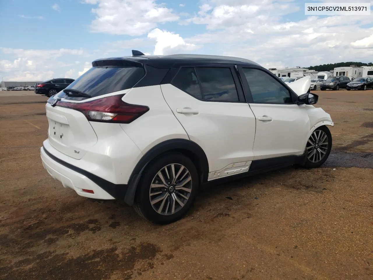 2021 Nissan Kicks Sv VIN: 3N1CP5CV2ML513971 Lot: 70290704