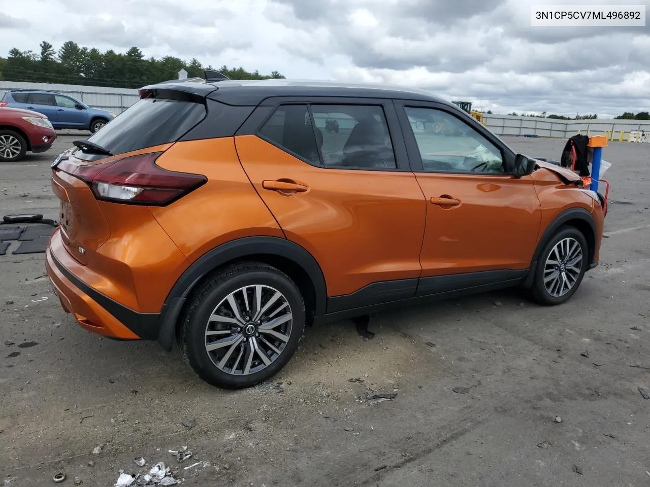 2021 Nissan Kicks Sv VIN: 3N1CP5CV7ML496892 Lot: 72600544