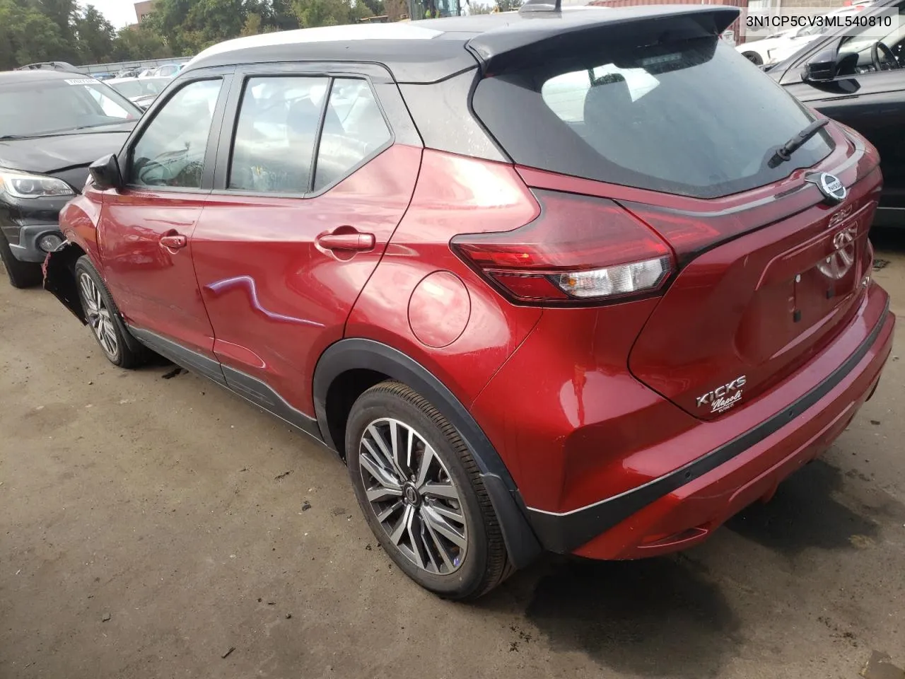 2021 Nissan Kicks Sv VIN: 3N1CP5CV3ML540810 Lot: 72886914