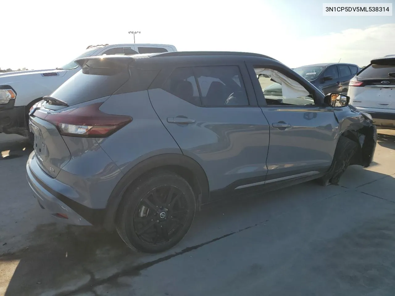 2021 Nissan Kicks Sr VIN: 3N1CP5DV5ML538314 Lot: 72925614