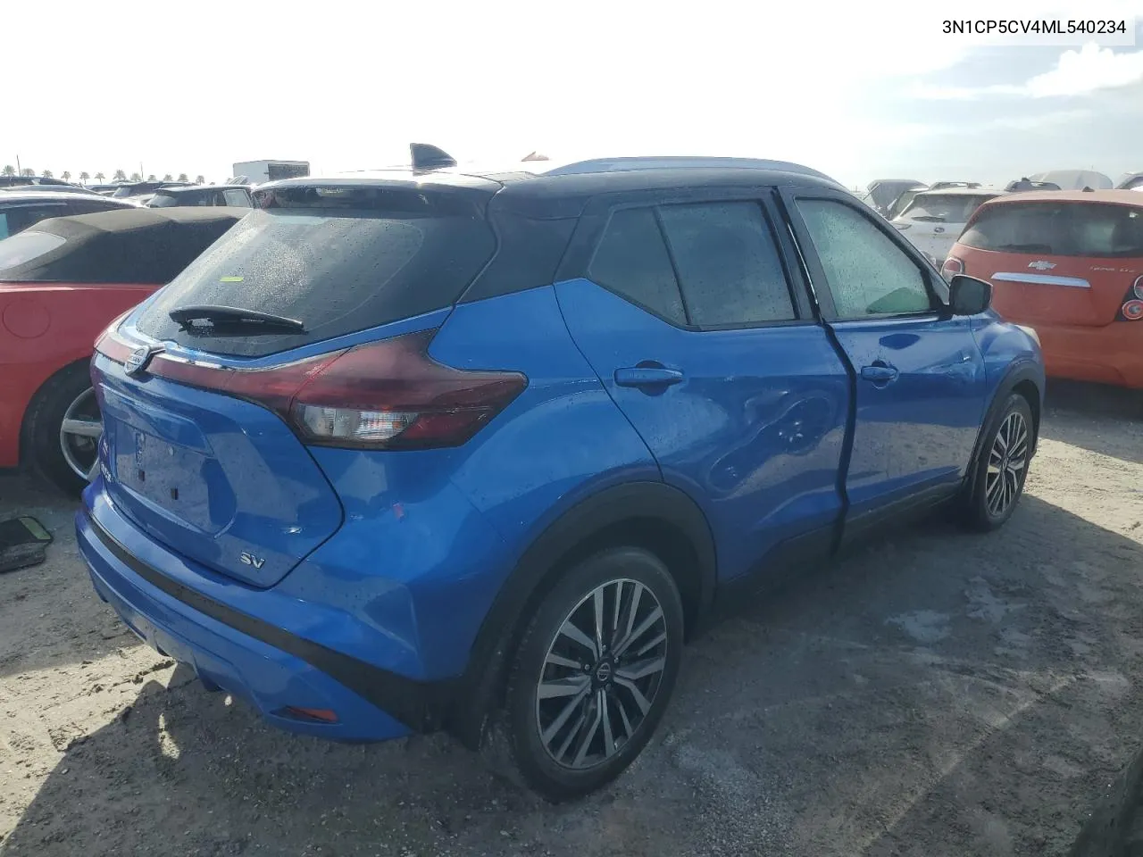 2021 Nissan Kicks Sv VIN: 3N1CP5CV4ML540234 Lot: 74826004