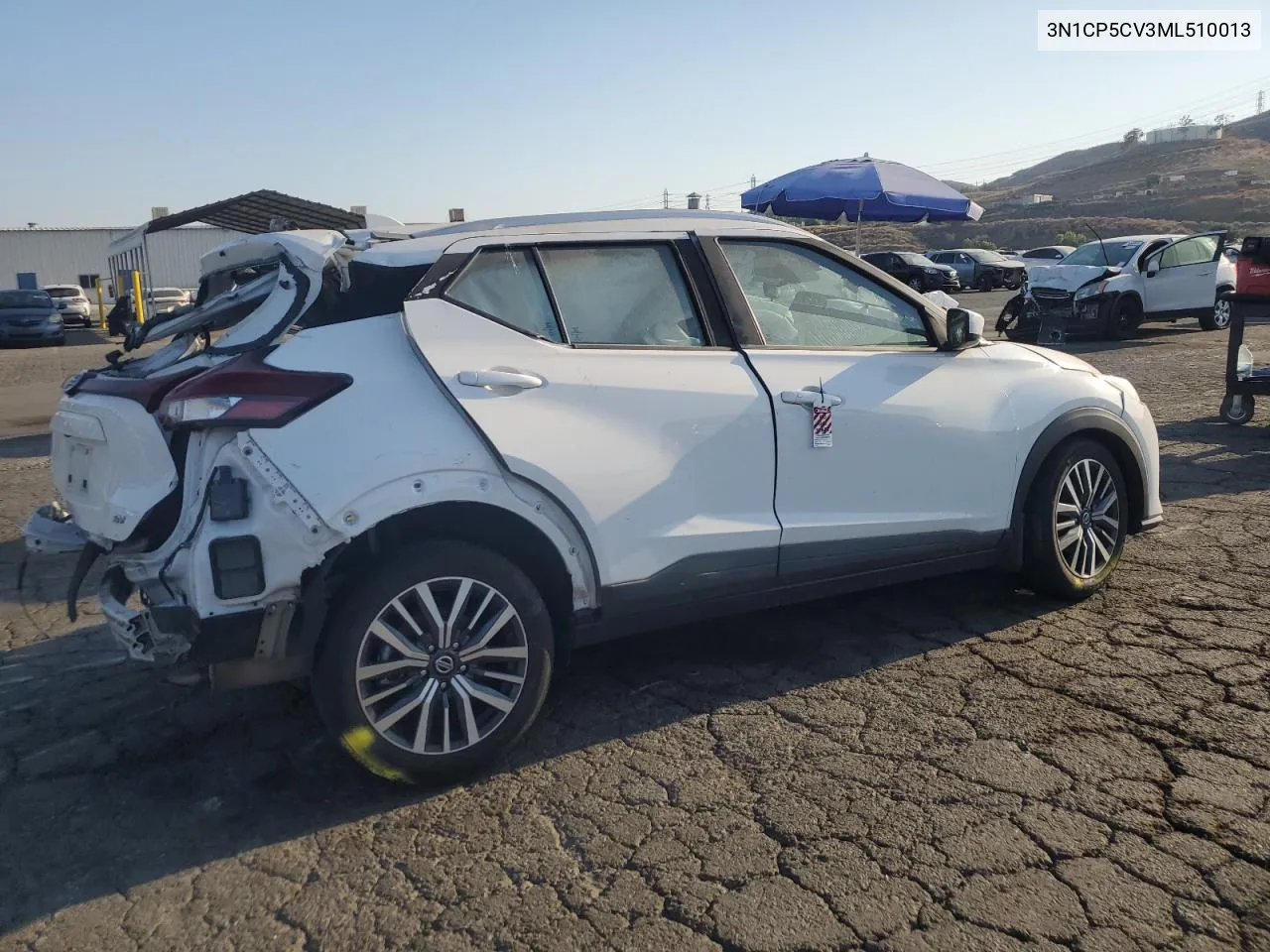 2021 Nissan Kicks Sv VIN: 3N1CP5CV3ML510013 Lot: 74850264