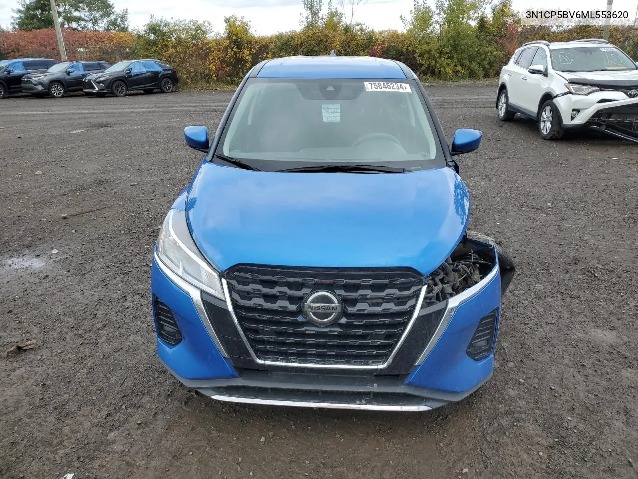 2021 Nissan Kicks S VIN: 3N1CP5BV6ML553620 Lot: 75846234