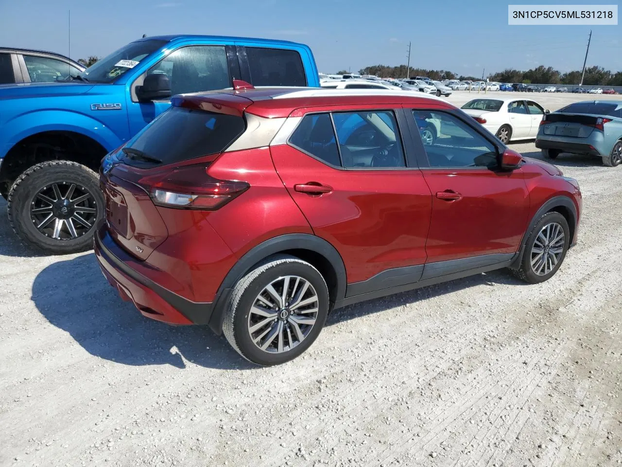 2021 Nissan Kicks Sv VIN: 3N1CP5CV5ML531218 Lot: 78085974