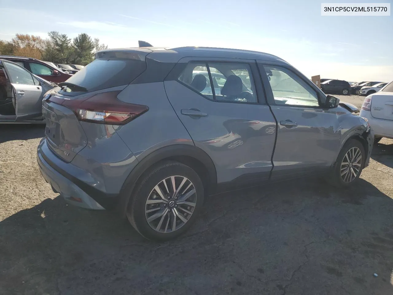 2021 Nissan Kicks Sv VIN: 3N1CP5CV2ML515770 Lot: 78140754