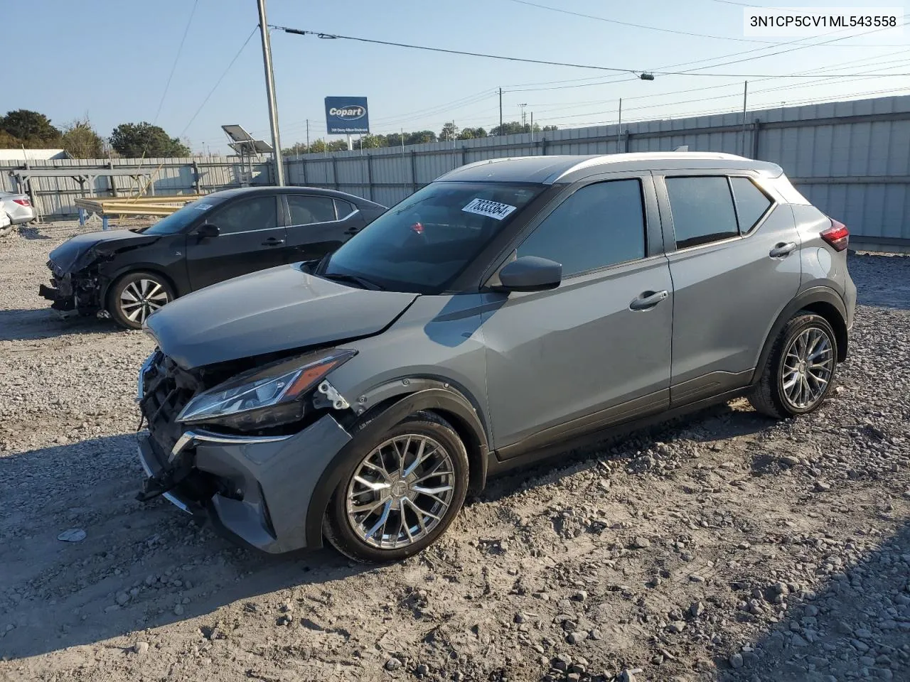 2021 Nissan Kicks Sv VIN: 3N1CP5CV1ML543558 Lot: 78333364