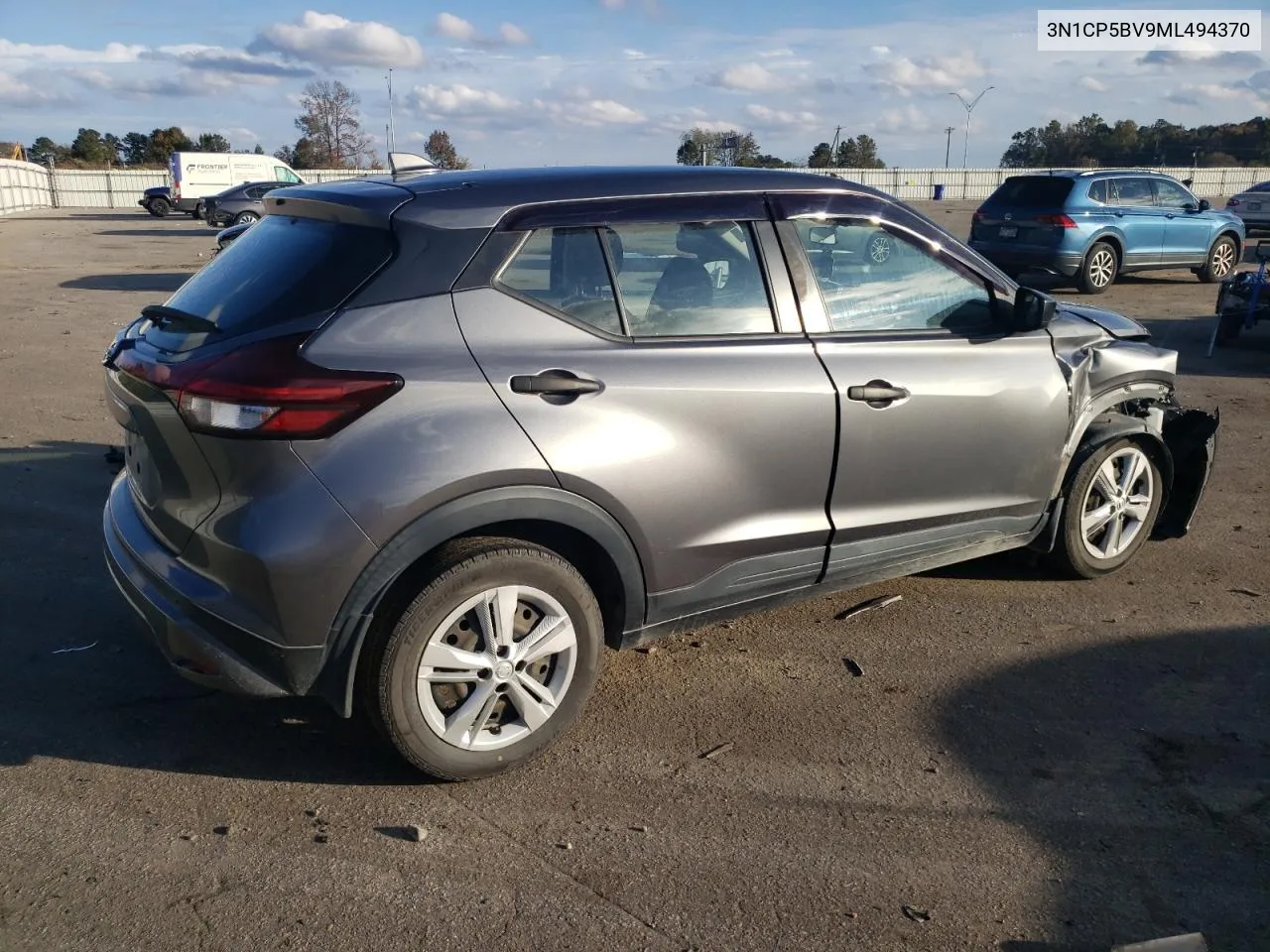 2021 Nissan Kicks S VIN: 3N1CP5BV9ML494370 Lot: 79786944