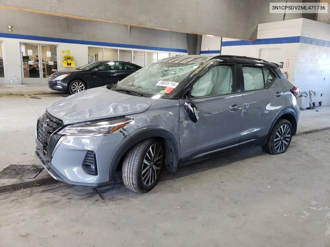 2021 Nissan Kicks Sr VIN: 3N1CP5DV2ML471736 Lot: 80035714