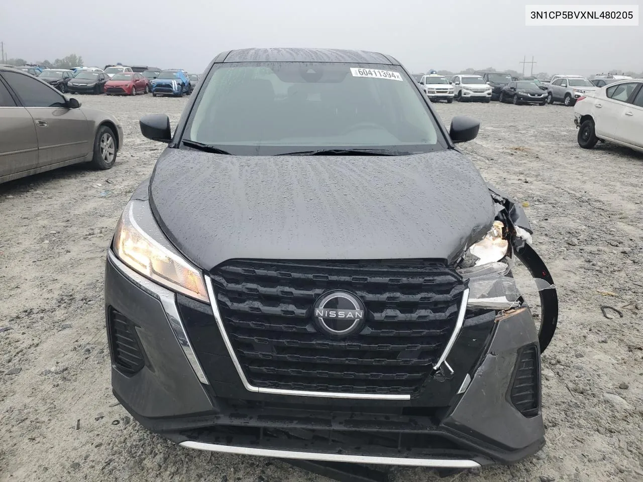 2022 Nissan Kicks S VIN: 3N1CP5BVXNL480205 Lot: 60411394