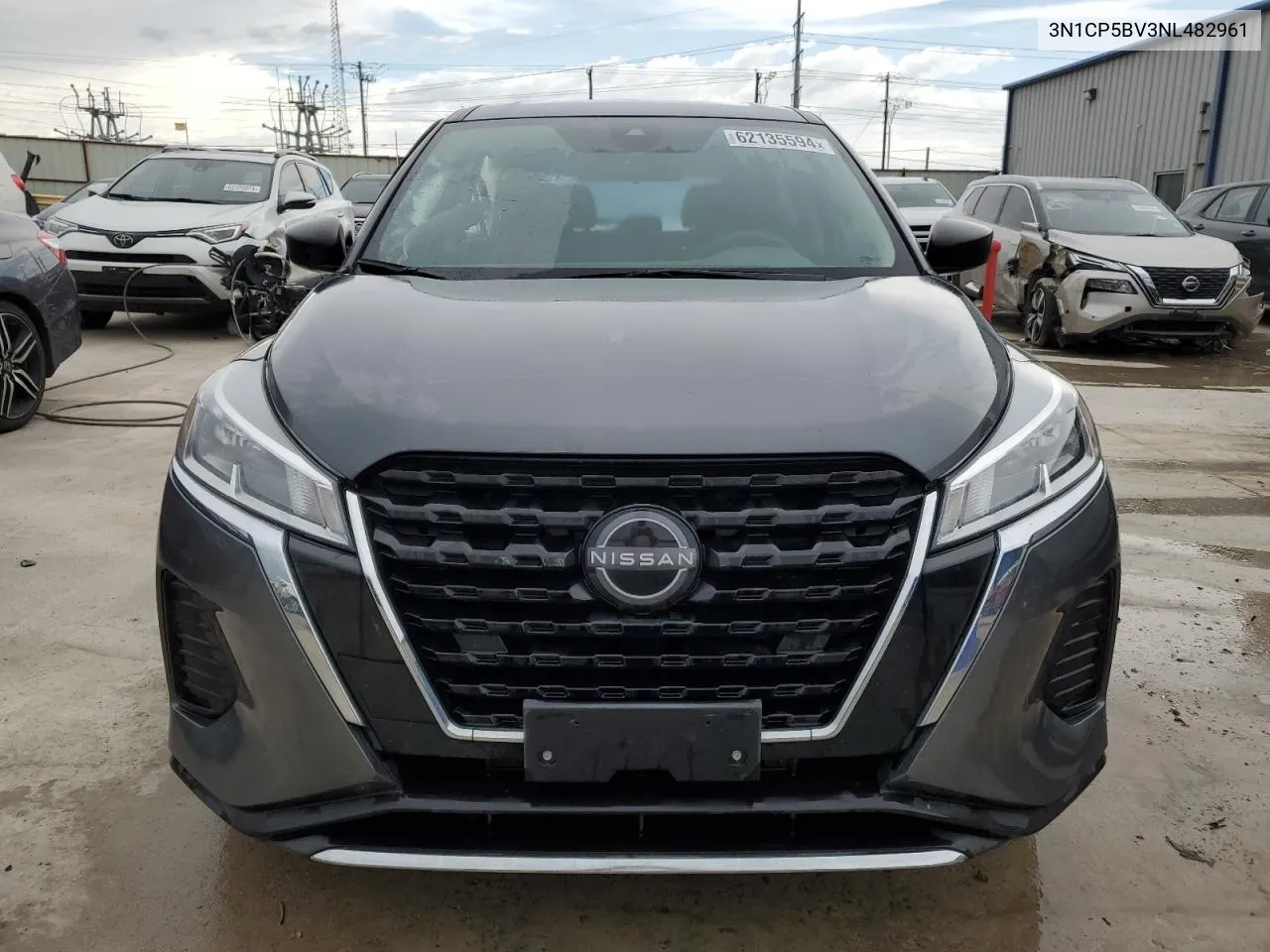 2022 Nissan Kicks S VIN: 3N1CP5BV3NL482961 Lot: 62135594