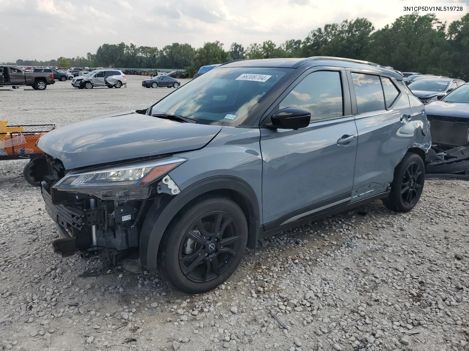 2022 Nissan Kicks Sr VIN: 3N1CP5DV1NL519728 Lot: 66308704