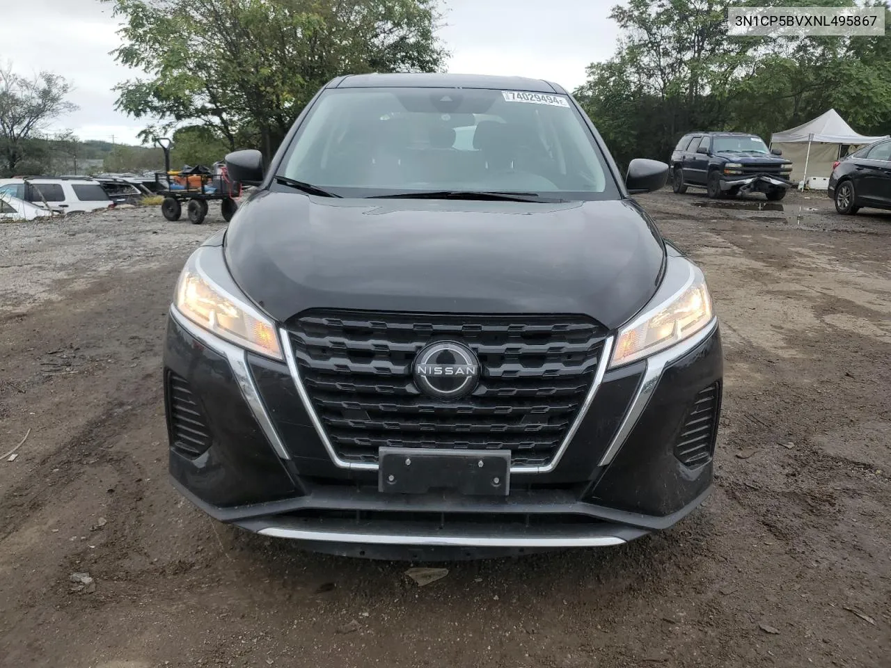 2022 Nissan Kicks S VIN: 3N1CP5BVXNL495867 Lot: 74029494