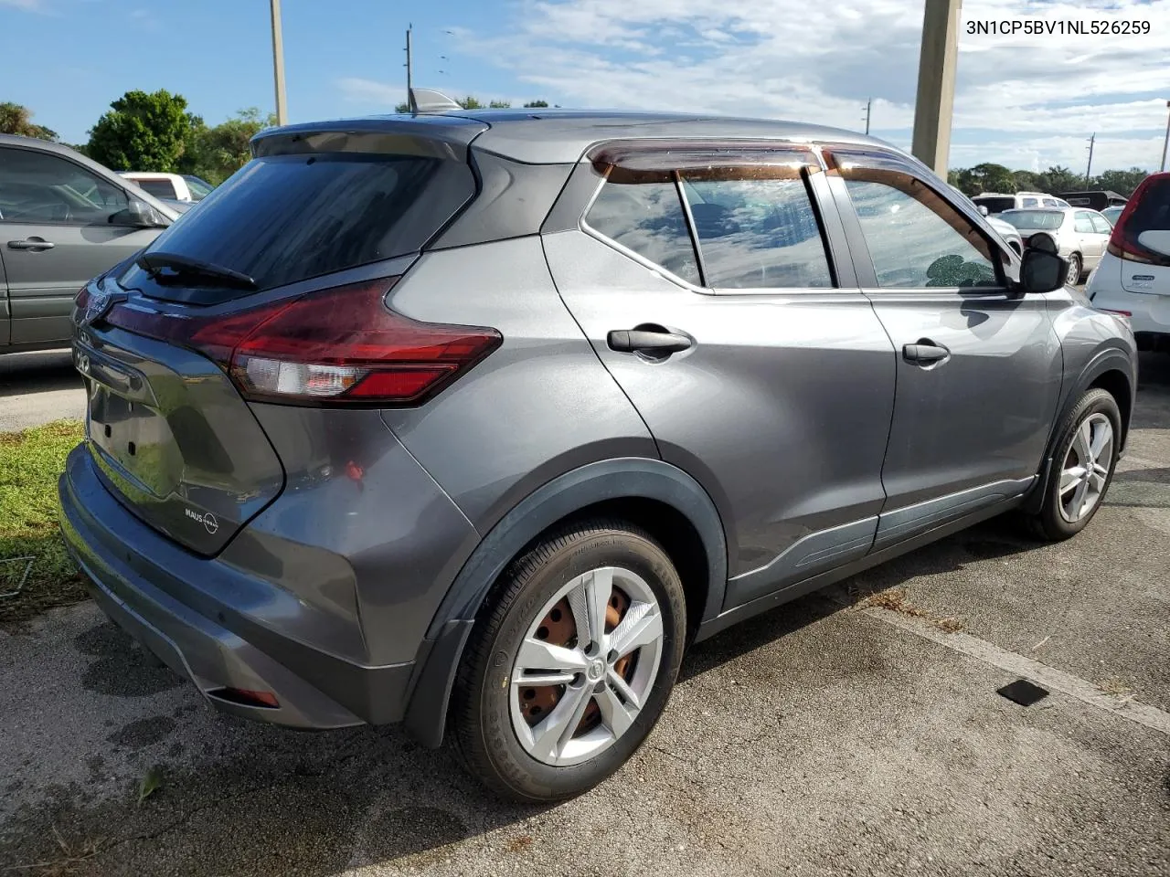 2022 Nissan Kicks S VIN: 3N1CP5BV1NL526259 Lot: 74223734