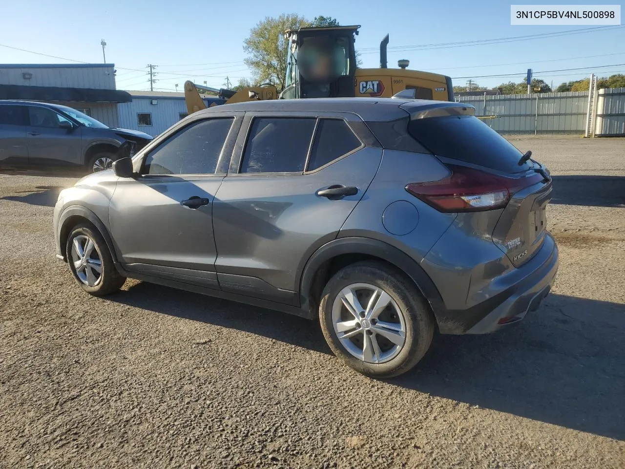 2022 Nissan Kicks S VIN: 3N1CP5BV4NL500898 Lot: 81067204