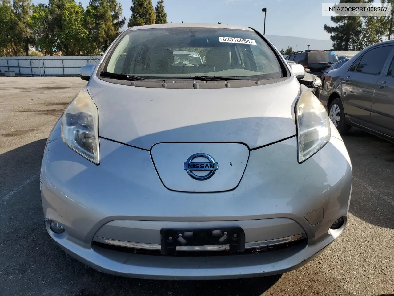 2011 Nissan Leaf Sv VIN: JN1AZ0CP2BT008267 Lot: 63510654