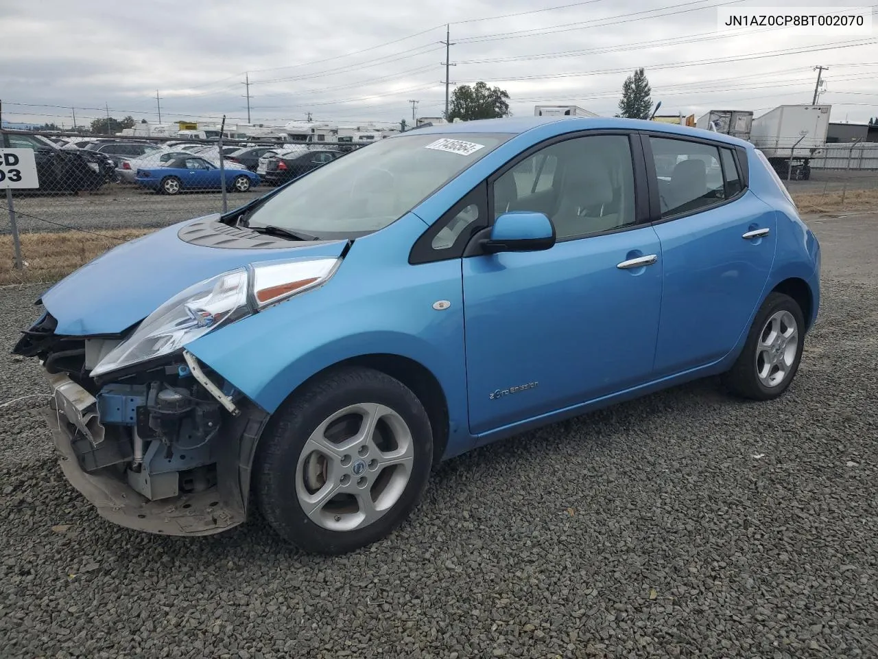 2011 Nissan Leaf Sv VIN: JN1AZ0CP8BT002070 Lot: 71450564