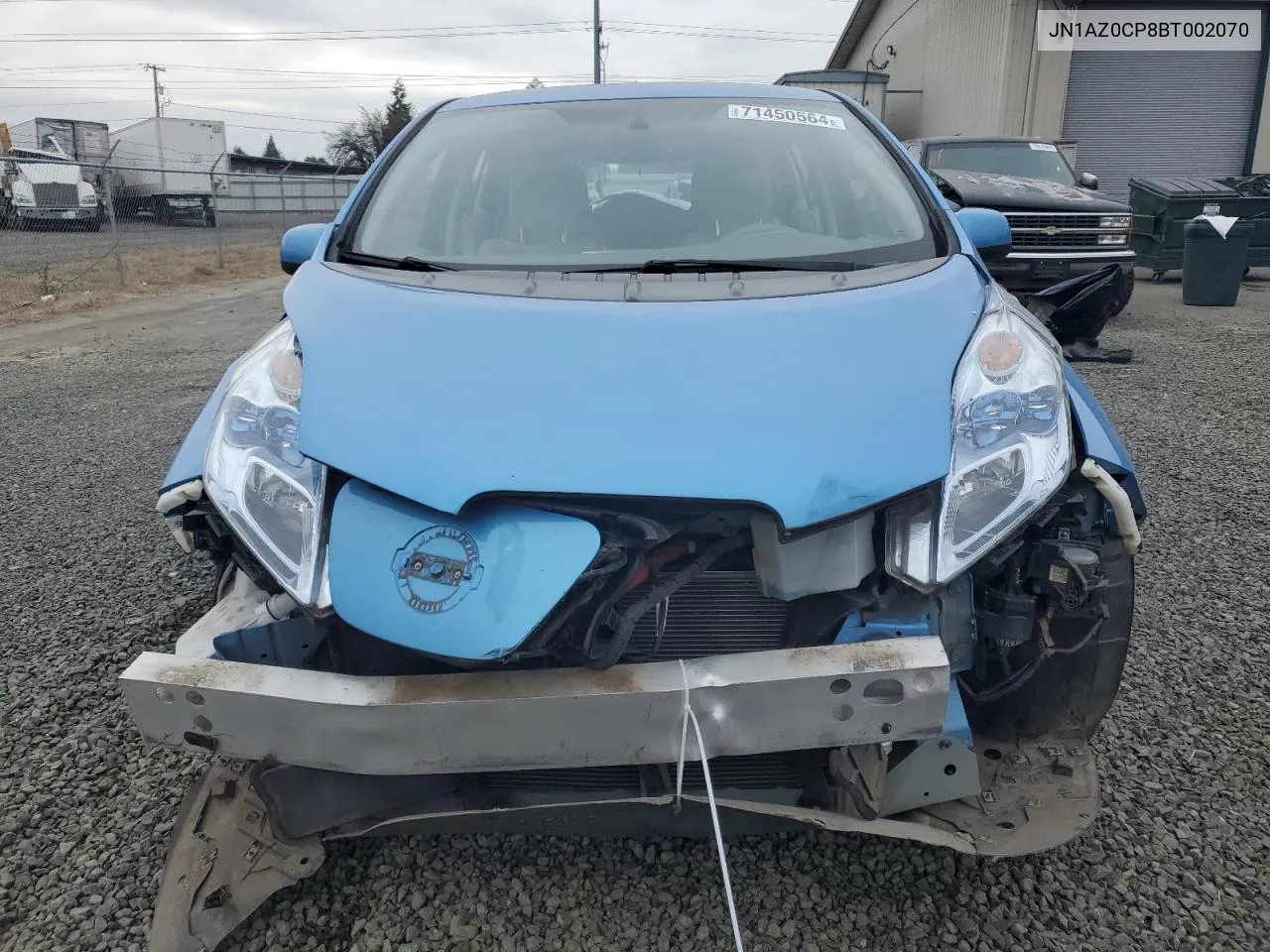 2011 Nissan Leaf Sv VIN: JN1AZ0CP8BT002070 Lot: 71450564