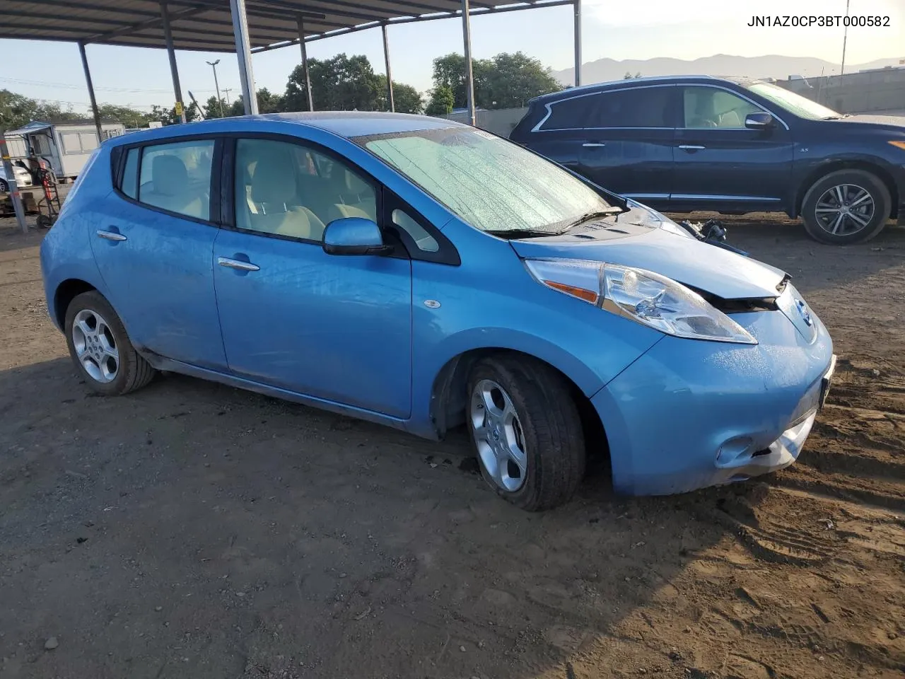 2011 Nissan Leaf Sv VIN: JN1AZ0CP3BT000582 Lot: 74951934