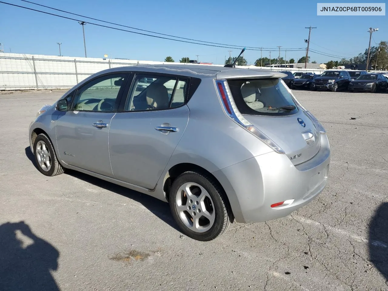 2011 Nissan Leaf Sv VIN: JN1AZ0CP6BT005906 Lot: 75183894